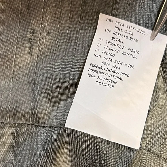 Vintage Armani Collezioni Blazer Jacket 100% Silk Size 8 - Picture 14 of 14